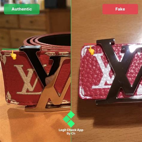 lv supreme belt real vs fake